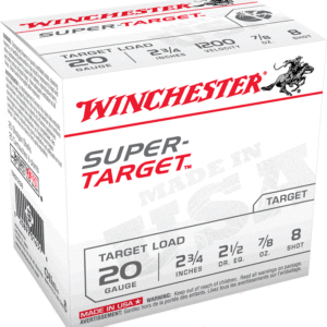 20G Winchester Super Target 7/8oz #8 1200fps (25 Rounds)