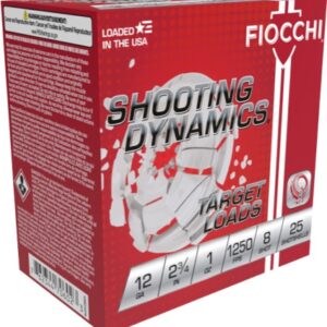 12g Fiocchi Shooting Dynamics 1250fps #8 1oz (25 Rounds) 12SD1X8 FAST SHIPPING!!