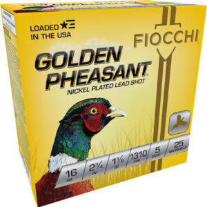 16G Fiocchi Golden Pheasant 1-1/8oz #5 Shot 1310fps (25 Rounds) 16GP5
