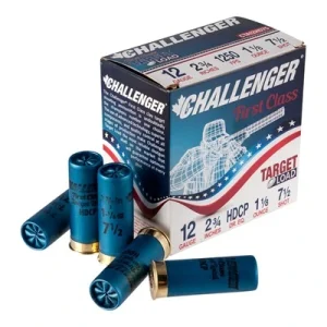 12g Challenger 1st Class 1-1/8oz 1250fps #7.5 (250 rounds) CTA12HD75