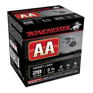 28 Gauge Winchester AA Target Load #9 1200fps 3/4oz (25 Rounds) AA289