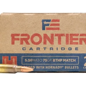 Hornady Frontier 5.56 NATO 75gr 2860fps BTHP (20 Rounds) T2 FR320 5.56x45mm