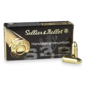 Sellier & Bellot 9mm Ammunition SB9A 115 Grain 1280FPS FMJ Full Metal Jacket (50 Rounds)