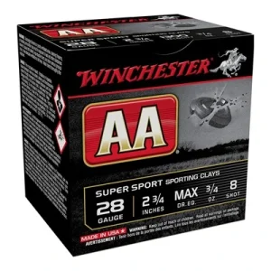 28G Winchester AA Target Load #8 1300fps 3/4oz (25 Rounds) AASC288
