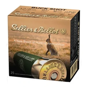 12 Gauge SELLIER & BELLOT Buckshot 00 2-3/4″ 9 Pellet (25 rounds) SB12BSG
