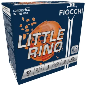 12g Fiocchi Exacta Little Rino 1250fps #8 1oz (25 Rounds) 12TX8 Premium Target Handicap